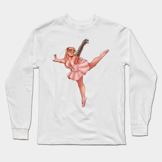 Swan Long Sleeve T-Shirt by paperstarzz